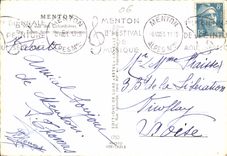 CPM Menton La Ville vue des Colombieres 