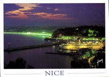 CPM Nice Alpes Maritimes Le port le Chateau et la Baie des Anglais 