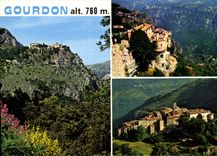 CPM Cote d'Azur French Riviera L'arriere pays pittoresque Gourdon 
