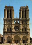 CPM Paris Notre Dame Facade 