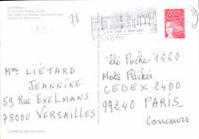 CPM Chateau de Versailles Le chateau La cour de marbre la nuit 