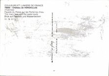 CPM Chateau de Versailles Yvelines Facade du Palais sur les Parterres d'eau 