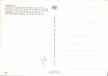 CPM Versailles L'avant cour du palais avec la statue de Louis 