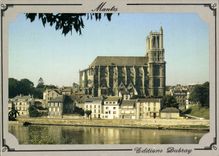 CPM Mantes la Jolie Yvelines La collegiale Notre Dame 