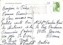 CPM Souvenir de Touraine 