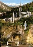 CPM Lourdes La Grotte et la Basilique 