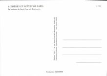 CPM Le Sacre Coeur Lumieres et Scenes de Paris La basilique du Sacre Coeur de Montmartre 