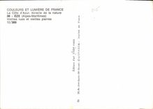 CPM La Cote d'Azur miracle de la nature Eze Alpes Maritimes Vieilles rues et vieilles pierres 