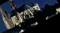 CPM Chartres Eure et Loir La Cathedrale illuminee 