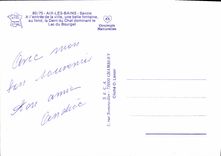 CPM Aix les Bains Savoie A l'entree de la ville une belle fontaine 