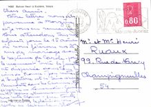 CPM Balcon fleuri a Evolene Valais 