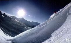CPM L'Hiver dans nos Montagnes La derniere course avant le coucher du soleil 