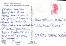 CPM Cannes Alpes Maritimes Le Vieux Port et le Suquet en fin de journee 