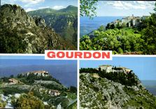 CPM La Cote d'Azur Gourdon AM Le pittoresque village perche au sommet de la montagne 