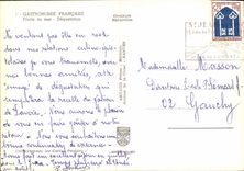 CPM Gastronomique Francaise Fruits de mer Degustation