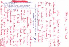 CPM Paris La Tour Eiffel et a droite le Palais de Chaillot et les Jardins du Trocadero