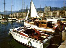 CPM Toulon Var La Vieille Darse Quais de la Sinse et de Stalingrad et la Nouvelle Mairie Bateaux