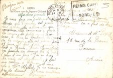 CPM Reims La Gare vue du Square Colbert 