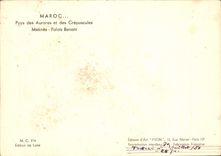 CPM Maroc Pays des Aurores et des Crepuscules Meknes Palais Benani