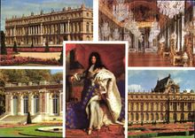 CPM Versailles Le Parterre Sud La Galerie des Glaces 