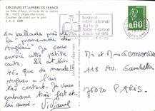 CPM La Cote d'Azur miracle de la nature Nice Alpes Maritimes Coucher de soleil sur le port 