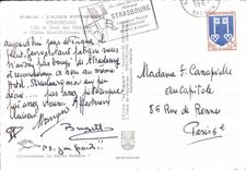 CPM Strasbourg L'Ill le Quai des Pecheurs et l'Eglise Saint Guillaume