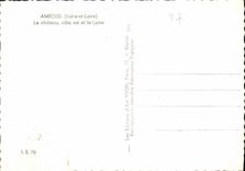 CPM Amboise Indre et Loire Le chateau cote est et la Loire 