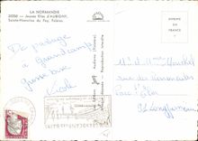 CPM La Normandie Jeunes filles d'Aubigny Sainte Honorine du Fay Falaise 