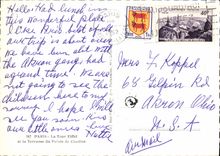 CPM Paris La Tour Eiffel et la Terrasse du Palais du Chaillot