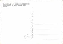 CPM Cathedrale Orthodoxe Russe de Nice Iconostase et Autel decores pour Paques 