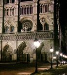 CPM Paris Notre Dame illuminee 
