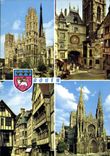 CPM Rouen Seine Maritime La Cathedrale Le Gros Horloge 