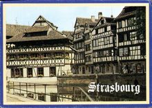 CPM Strasbourg Alsace Quartier du Bain aux Plantes 