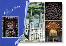 CPM Chartres Eure et Loir La Cathedrale Notre Dame de la Belle Verriere 