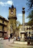 CPM Aix en Provence Place de la Mairie La Fontaine et le Beffroi 