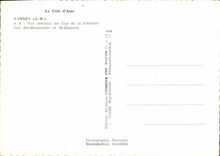 CPM Cannes AM Vue aerienne du Cap de la Croisette Ile Ste Marguerite et St Honorat 