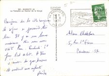 CPM Biarritz La Tempete au Rocher de la Vierge 