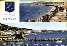 CPM Souvenir de Cannes La Croisette et le Suquet 