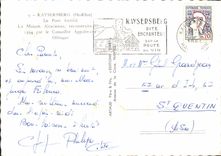 CPM Kayserberg Ht Thin Le Pont fortifee La Maison Alsacienne 