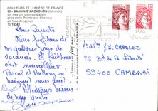 CPM Bassin d'Arcachon Gironde Un tres joli coin du Bassin pres de la Pointe aux Chevaux en face Arca