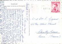 CPM Innsbruck gegen Suden mit Serles und Nockspitze aufnahme nach original Farbfilm 