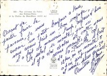 CPM Vue aerienne du Palais des Nations Unies et la Chaine du Mont Blanc 