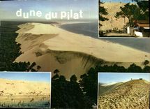 CPM Bassin d'Arcachon Gironde les Grandes dunes du Pilat les plus hautes d'Europe 