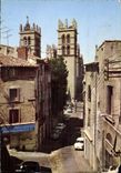 CPM Montpellier Herault Vieille rue et Cathedrale Saint Pierre 