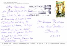 CPM Bassin d'Arcachon les Cabanes Tchanquees et le Celebre Phare du Cap Ferret