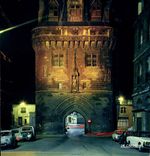 CPM Bordeaux Gironde la Porte de Callhau Illuminee 