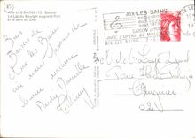 CPM Aix les Bains Savoie le Lac du Bourget au grand Port et la Dent du Chat Bateaux optimistes