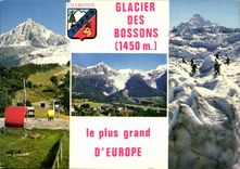CPM Le Glacier des bossons massif du Mont Blanc accessible pour tous par telesiege le telesiege le v