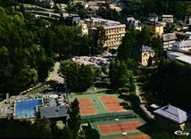 CPM Brides les Bains Savoie l'etablissement Thermal la Piscine et les tennis Arch Me le Blanc St Bal