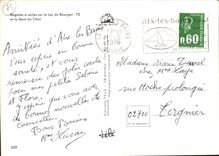 CPM Regates a voiles sur le Lac du Bourget et la Dent du Chat 